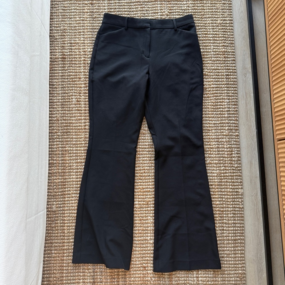 Express High-Rise Black Flared Dress Pants